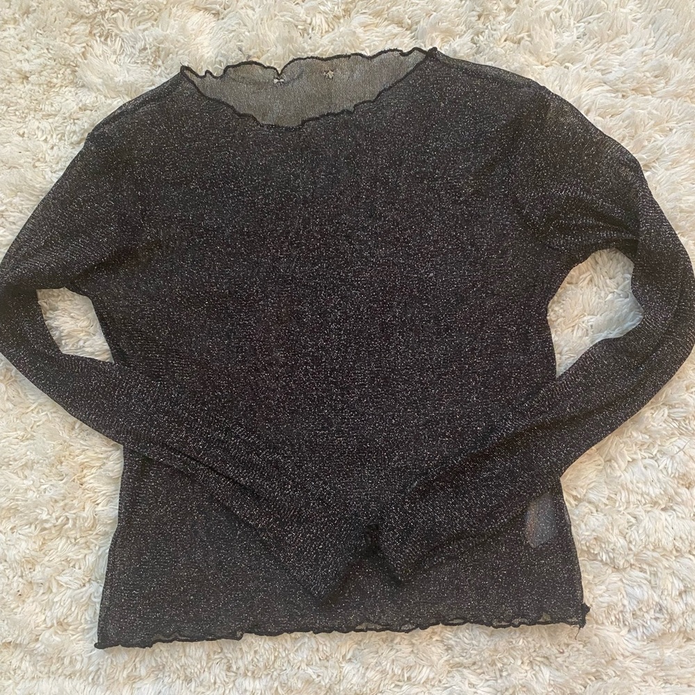 Translucent Sparkly Top (SIZE XS/S)